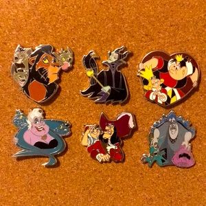 Disney Pins Villains & their Minions